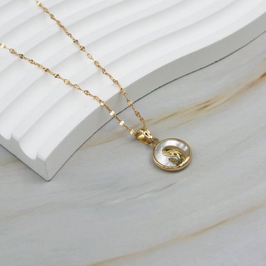 Conjunto Virgen Niña 12mm Oro 18k Nacar - 40cm - 3