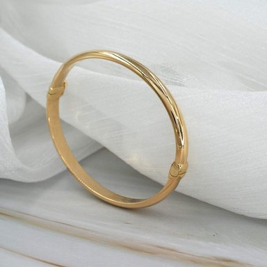 PULSERA ESCLAVA LISA ORO 18K - 3