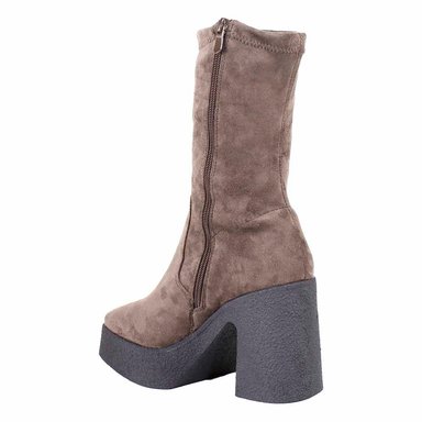 BOTIN GAMUZA ALTO TACO - 3