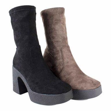 BOTIN GAMUZA ALTO TACO - 4
