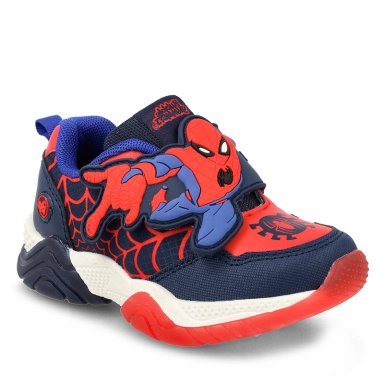 ZAPATILLAS NIÑO BUBBLEGUMMERS URBANAS AZUL LUCES SPIDERMAN MARVEL - 1