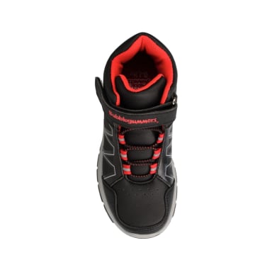 BOTIN NIÑO BUBBLEGUMMERS CHARMAN NEGRO-ROJO - 4