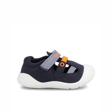 SANDALIA  NIÑO BUBBLEGUMMERS CLOVE AZUL MARINO - NARANJO - 1