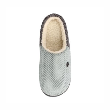 PANTUFLA MUJER BATA LOLA GRIS-MENTA - 8