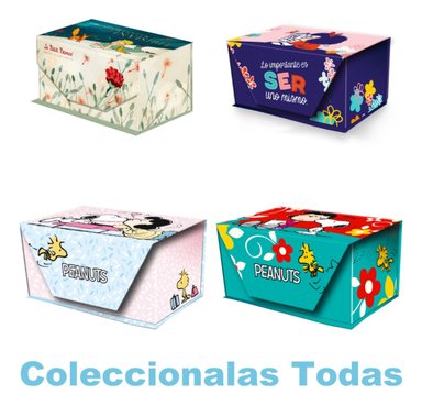 CAJA DE NOTAS ESCRITORIO PREMIUM PAPER SUPER LUJO SNOOPY FULL COLOR - 4