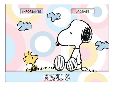 CAJA LUJO PREMIUM PAPER NOTAS ADHESIVAS SNOOPY PASTEL IMPORTANTE URGENTE - 2
