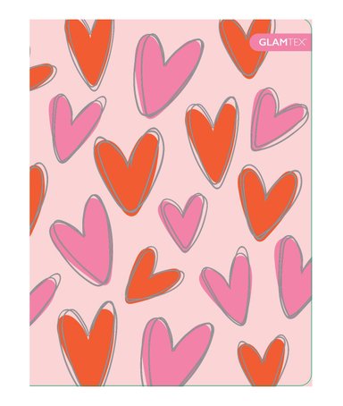 CUADERNO GLAMTEX UNIVESITARIO TAPA EXTRA DURA 100H 7MM CORAZONES 6U - 3