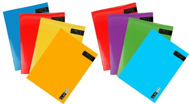 CUADERNO GLAMTEX COLLEGE 80H COMPOSICION LISO COLORS 8U - 1