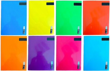 CUADERNO GLAMTEX COLLEGE 80H COMPOSICION LISO COLORS 8U - 2