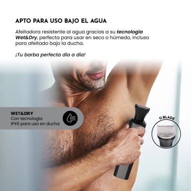 AFEITADORA TRIMMER SG-7215 2 EN 1 USO HUMEDO/SECO - 4