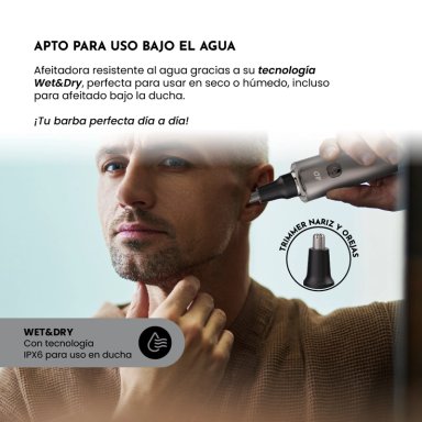 AFEITADORA SG-7220 3 EN 1 USO HUMEDO/SECO, 4D+ACCESORIOS - 4