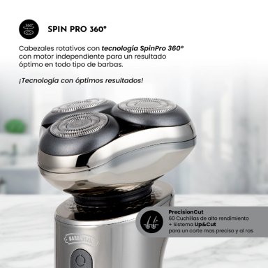 AFEITADORA SG-7240, 4 EN 1, TURBO ACT, 3 CABEZALES FLOTANTES - 5