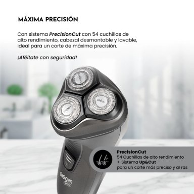 SET CORTAPELOS Y AFEITADORA SG-8440C01 4 EN 1+BASE CARGADORA - 6