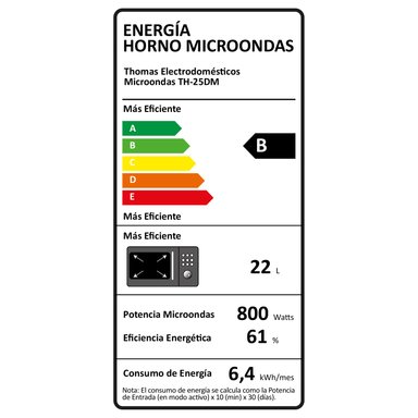 MICROONDAS THOMAS TH-25DM DIGITAL 25 LITROS - 9