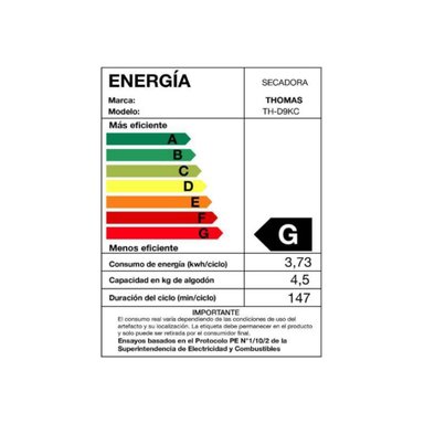 SECADORA ELE CTRICA 9 KG POR CONDENSACION - 9