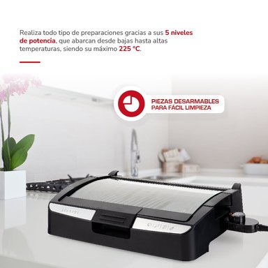 PARRILLA THOMAS ELÉCTRICA TH-224 1650W - 4