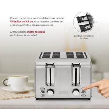 TOSTADOR 4 REBANADAS ACERO INX TH-133I - 4