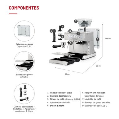 CAFETERA AUTOMATICA BARISTAKAFFEE TH-170EMI - 6