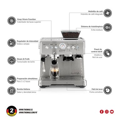 CAFETERA AUTOMATICA BARISTAKAFFEE TH-170EMI - 7