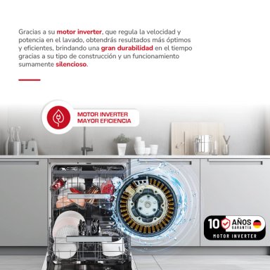LAVAVAJILLAS 16 CUBIERTOS INOX DARK TH-DW16CA - 5
