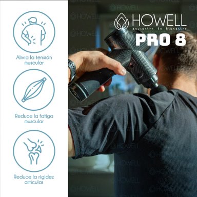 PISTOLA MASAJES HOWELL PROFESIONAL MASAJEADOR MUSCULAR - 2
