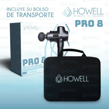 PISTOLA MASAJES HOWELL PROFESIONAL MASAJEADOR MUSCULAR - 9