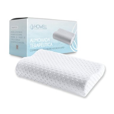 ALMOHADA HOWELL CERVICAL VISCOELÁSTICA FLEX MEMORIA DORMIR DESCANSO - 1