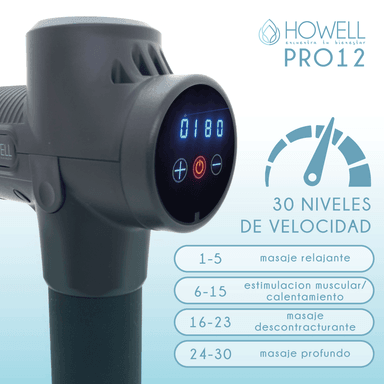 PISTOLA MASAJES HOWELL CORPORAL PRO 12 MASAJEADOR ESPALDA - 4