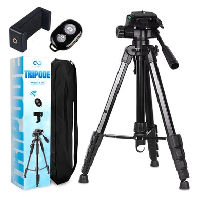 TRÍPODE CHILE TENDENCIA CELULAR CAMARA PORTÁTIL ALUMINIO CARGA 10 KG 170 CM - 1