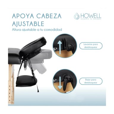 CAMILLA HOWELL MASAJES PORTÁTIL PLEGABLE ESTÉTICA + BOLSO - 3