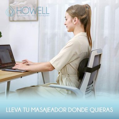 COJÍN HOWELL MASAJEADOR INALÁMBRICO ALMOHADA MASAJE CALOR - 7