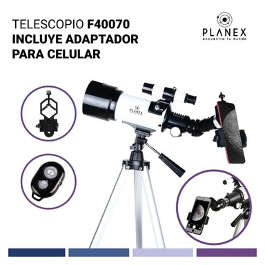 TELESCOPIO ASTRONOMICO MONOCULAR F40070 PLANEX + SOPORTE - 3