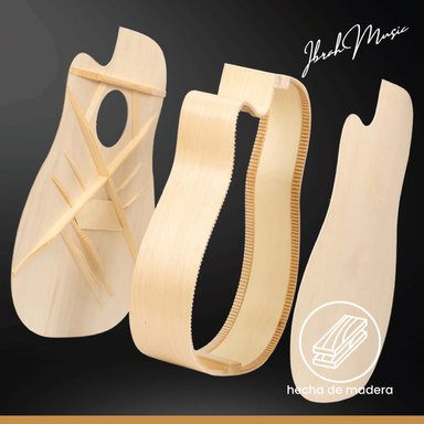 GUITARRA ACÚSTICA IBRAH MUSIC CLÁSICA IBRAH 39 PULGADAS COLORES + FUNDA - 8