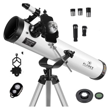TELESCOPIO ASTRONOMICO NEWTONIANO F70076 PLANEX + SOPORTE - 1