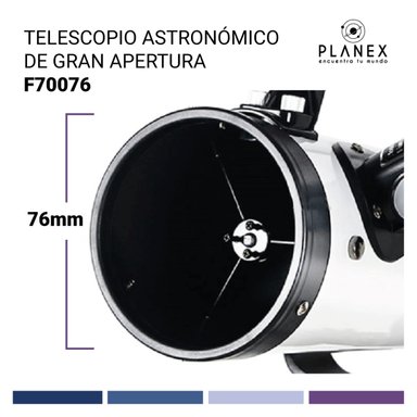 TELESCOPIO ASTRONOMICO NEWTONIANO F70076 PLANEX + SOPORTE - 2