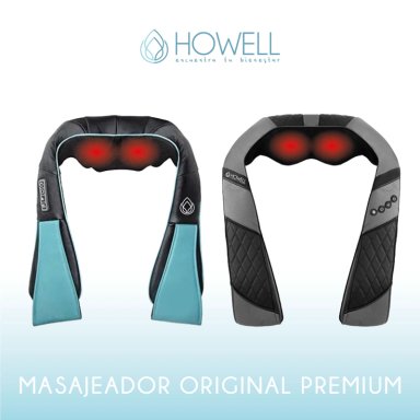 MASAJEADOR HOWELL CUELLO ESPALDA CERVICAL V4 CELESTE - 5