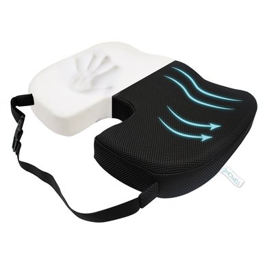 COJÍN HOWELL LUMBAR ORTOPÉDICO VISCOELÁSTICO ASIENTO - 1