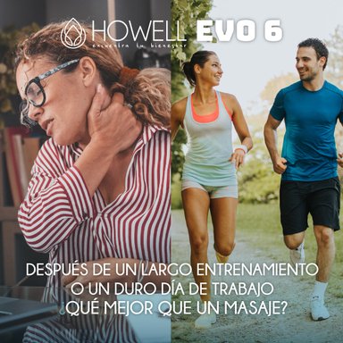 PISTOLA MASAJES HOWELL EVO 6 MASAJEADOR MUSCULAR PORTATIL - 6