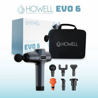 PISTOLA MASAJES HOWELL EVO 6 MASAJEADOR MUSCULAR PORTATIL - 7