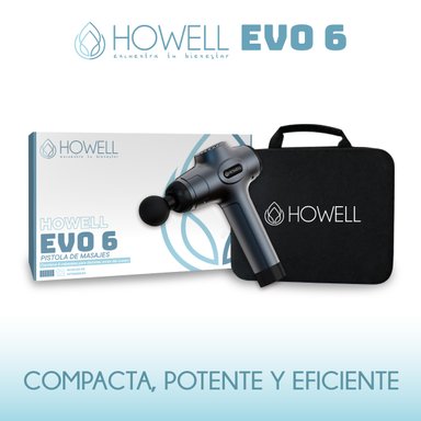 PISTOLA MASAJES HOWELL EVO 6 MASAJEADOR MUSCULAR PORTATIL - 8