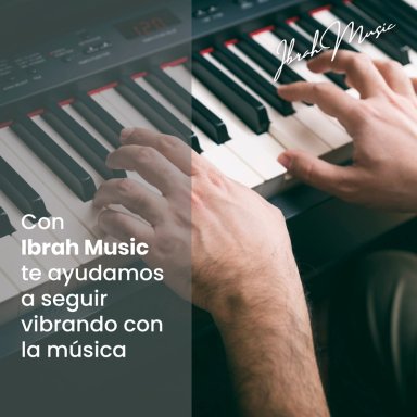 TECLADO IBRAH MUSIC MUSICAL 61 TECLAS IBRAH PIANO + FUNDA + ATRIL - 6