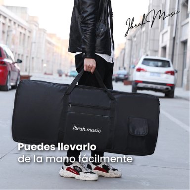 TECLADO IBRAH MUSIC MUSICAL 61 TECLAS IBRAH PIANO + FUNDA + ATRIL - 7