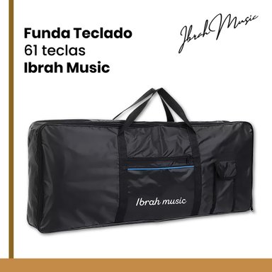 FUNDA IBRAH MUSIC TECLADO 61 TECLAS IMPERMEABLE ACOLCHONADO - 5