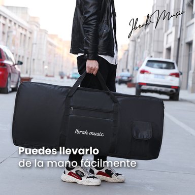 FUNDA IBRAH MUSIC TECLADO 61 TECLAS IMPERMEABLE ACOLCHONADO - 6