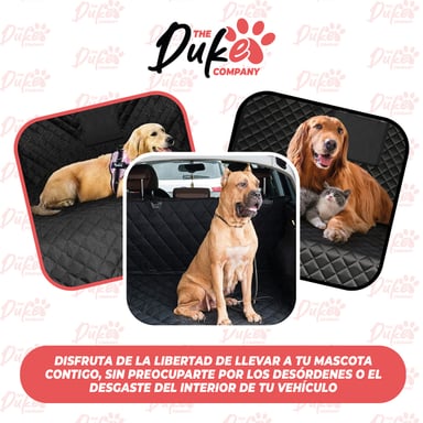 FUNDA COBERTOR MALETERO DUKE AUTO PARA MASCOTAS ASIENTO - 3