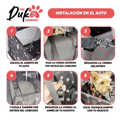 ASIENTO MASCOTAS AUTO REFORZADO DUKE - 6