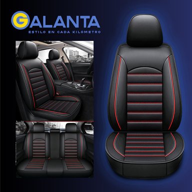 FUNDA CUBRE ASIENTO GALANTA ECOCUERO SET 5 ASIENTOS LUXURY - 9