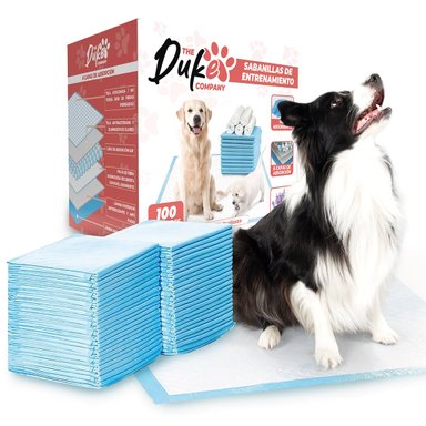 SABANILLAS DE ENTRENAMIENTO PERROS DUKE 6 CAPAS AROMÁTICAS 100 UNIDADES 60X60 - 1