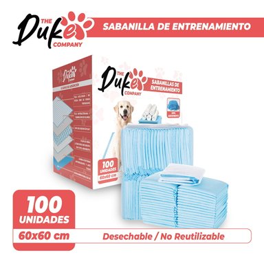 SABANILLAS DE ENTRENAMIENTO PERROS DUKE 6 CAPAS AROMÁTICAS 100 UNIDADES 60X60 - 5