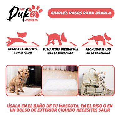 SABANILLAS DE ENTRENAMIENTO PERROS DUKE 6 CAPAS AROMÁTICAS 100 UNIDADES 60X60 - 7